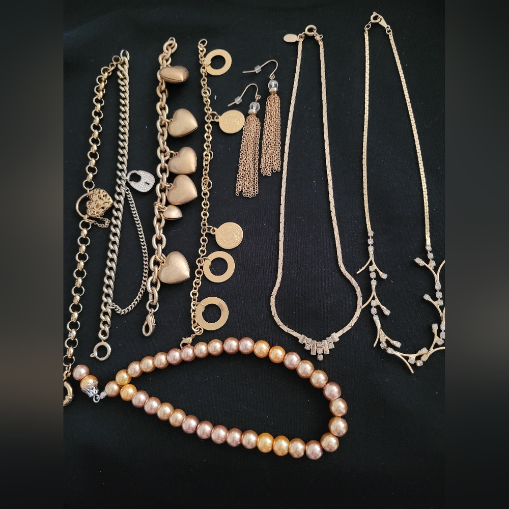 Assorted Vintage Gold-tone Accessories Jewelries